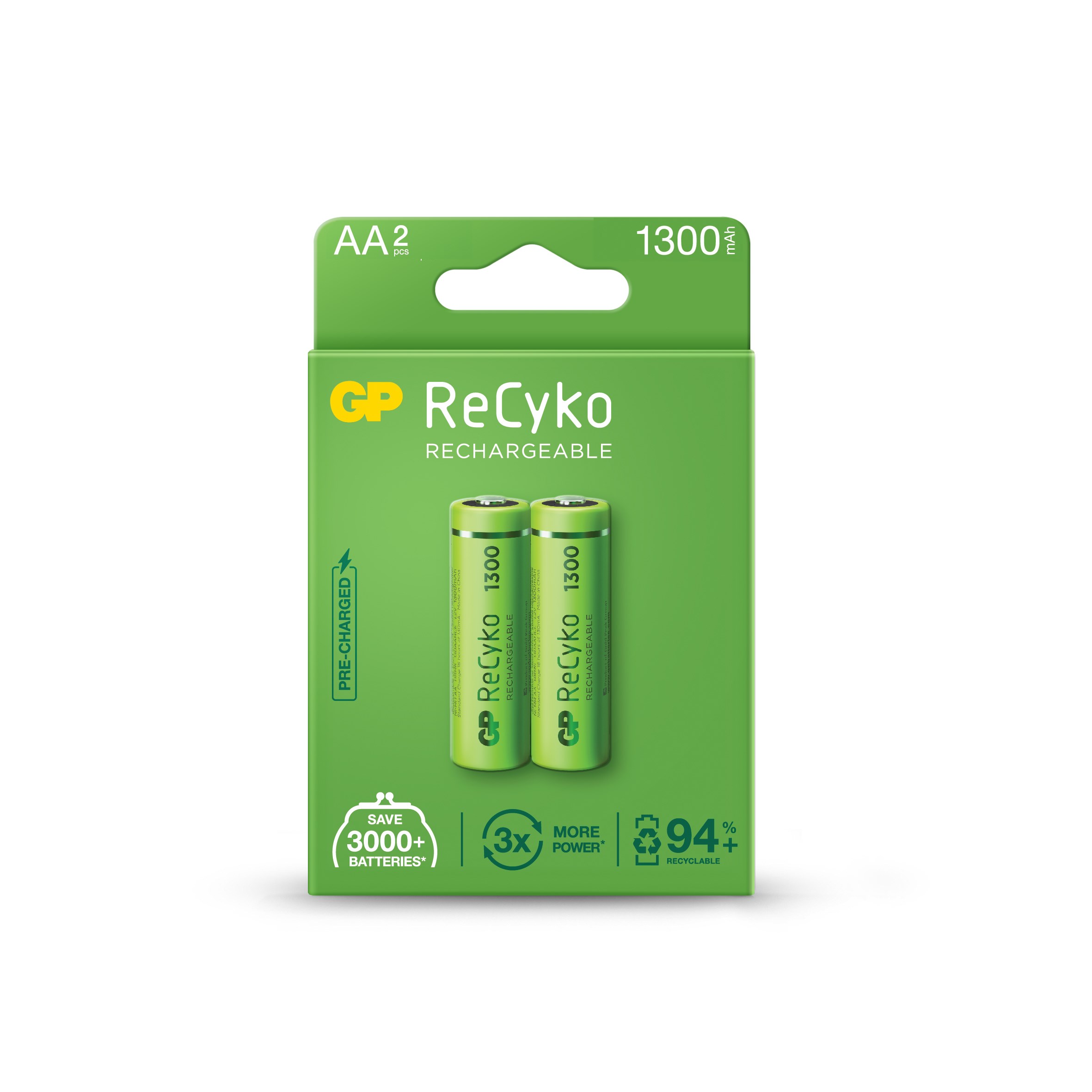 Piller GP 1300MAH Nİ-MH ŞARJ EDİLEBİLİR (2Lİ) KALEM PİL Satın Al