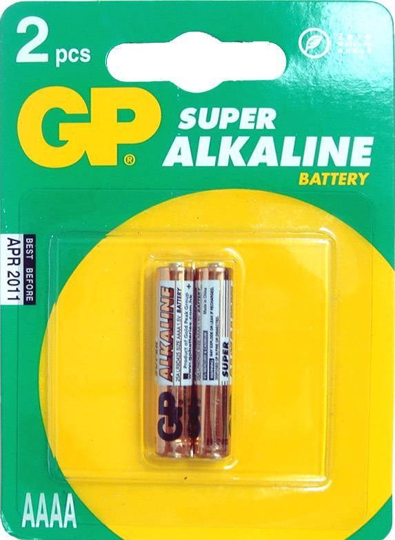 Piller GP AAAA 25A Alkalin İncenin İncesi Pil 2'li Paket GP25A-U2 Satın Al