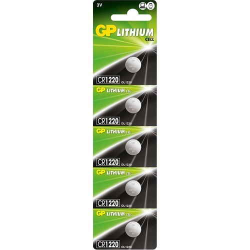 Piller GP CR1220 3V LİTYUM 5'Lİ KARTELA Satın Al