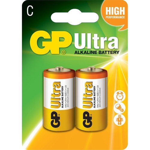 Piller GP LR14 ULTRA ALKALiN ORTA BOY PİL 2Lİ Satın Al