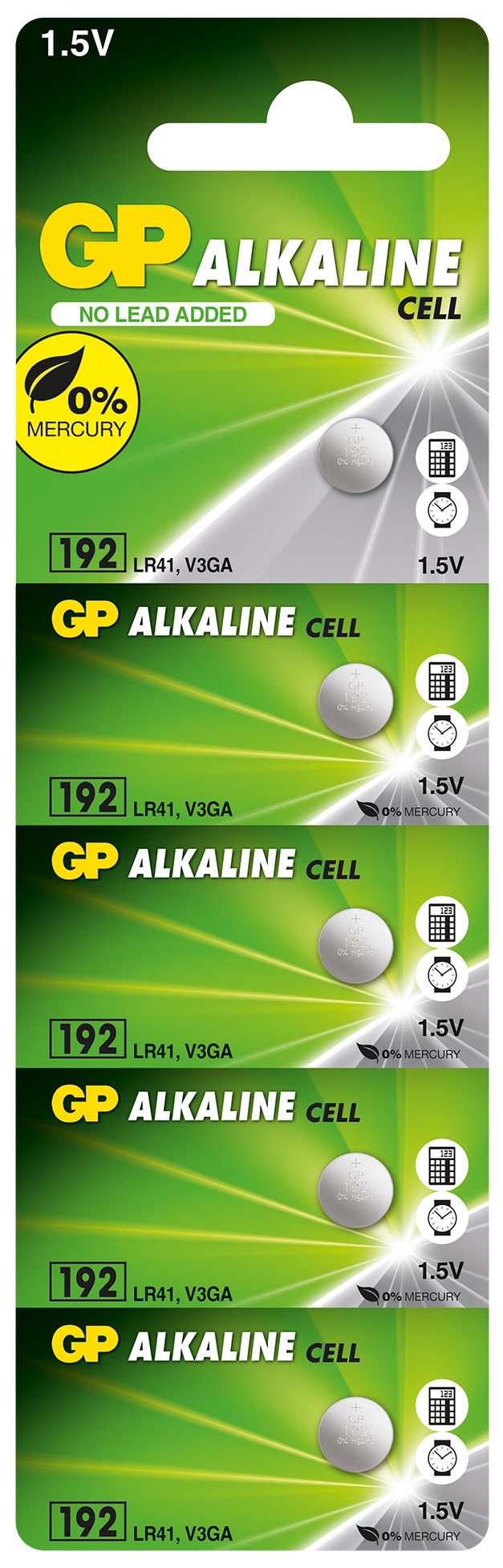 Piller GP LR41 ALKALİN 5