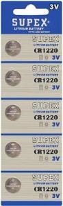 Piller SUPEX CR1220 3V LİTHİUM 5Lİ BLİSTER PİL Satın Al