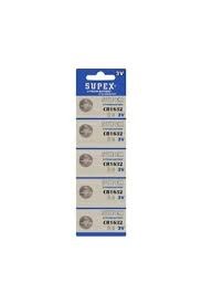 Piller Supex CR1632-C5 3V Lityum Düğme Pil 5'li Paket Satın Al