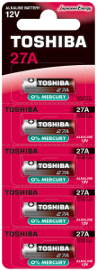 Piller Toshiba 27A Bp Alkalin Pil 5'li Satın Al