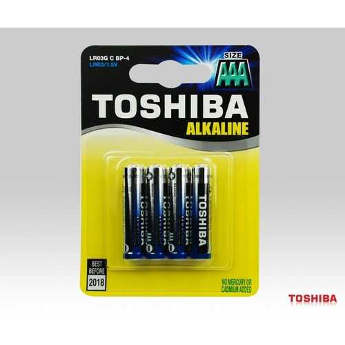 Piller TOSHIBA LR03 BLS ALK.İNCE 4LÜ Satın Al