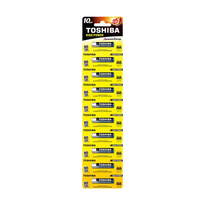 Piller TOSHIBA LR03 KARTELA ALK.İNCE PİL 10LU Satın Al