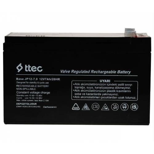 Piller TTEC 12V 7AH BAKIMSIZ KURU AKÜ Satın Al