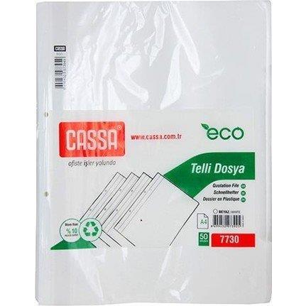 Poşet Dosyalar Cassa Plastik Telli Dosya Beyaz 50'li 1 Paket ( 50 Adet ) Satın Al