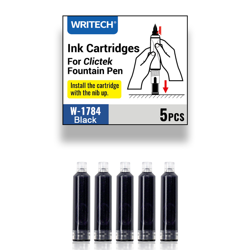 Prestij ve Dolma Kalemler WRITECH W-1784 DOLMA KALEM MÜREKKEBİ SİYAH - 5’Lİ KUTU Satın Al