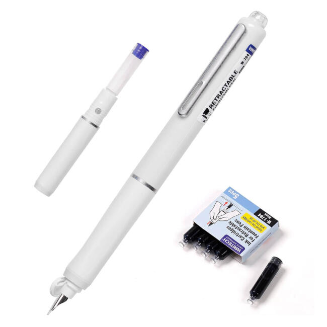 Prestij ve Dolma Kalemler WRITECH W-784 BASMALI DOLMA KALEM BEYAZ - BLİSTER Satın Al