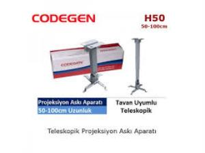 Projeksiyon Aksesuarları Codegen H50 Tavan Asma Aparatı 50-100 cm (Teleskop Satın Al