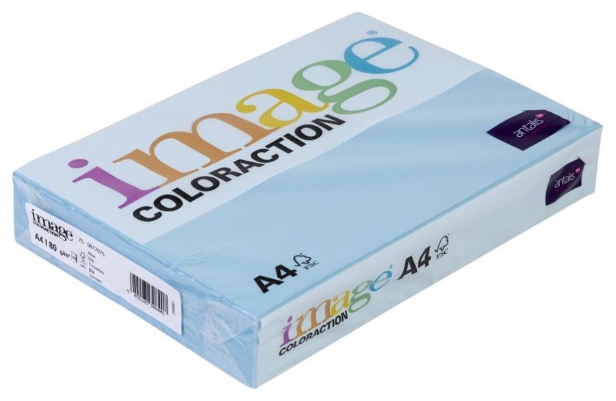 Renkli Fotokopi Kağıtları İmage A4 Renkli Fotokopi Kağıdı Buz Mavi 1 Paket 500 Adet Satın Al