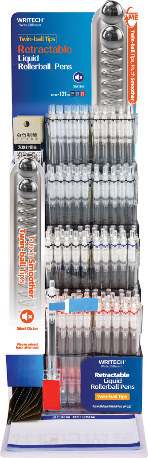 Roller ve Jel Kalemler WRITECH W-927 LIQUID ROLLER 0,5MM KALEM (MAVİ-SİYAH-KIRMIZI) - 120'Lİ STAND Satın Al