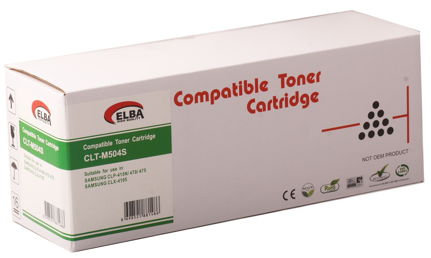 Samsung Muadil Toner ELBA SAMSUNG CLP415-CLX4195 KIRMIZI TONER Satın Al