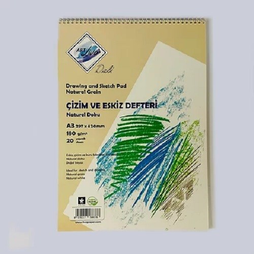 Sanatsal Resim Defterleri Art Liva Dali Eskiz ve Çizim Defteri 180gr A3 20 Yaprak Satın Al