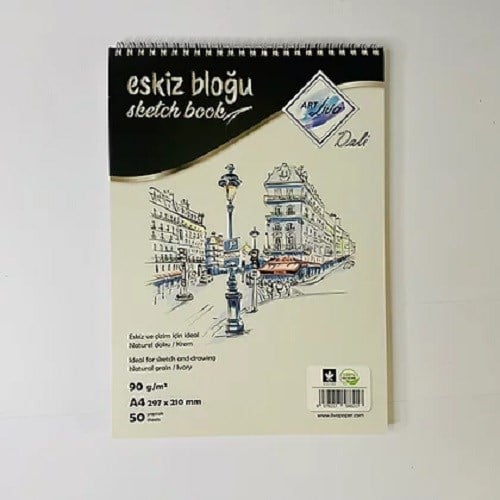 Sanatsal Resim Defterleri Art Liva Dali Eskiz ve Çizim Defteri 90gr A4 50 Yaprak Satın Al