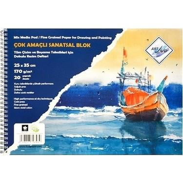 Sanatsal Resim Defterleri Art Liva Sanatsal Resim Defteri Multi Teknik 20 Sayfa 25x35 170gr Satın Al