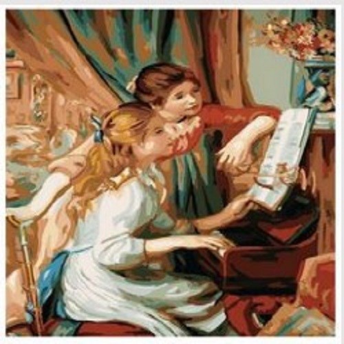 Sanatsal Resim Defterleri Art Liva Sayılarla Boyama Hobi Seti Tuvalli 40x50 cm Piyano  Satın Al