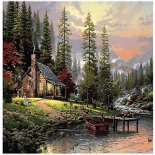 Sanatsal Resim Defterleri Art Liva Sayılarla Boyama Hobi Seti Tuval 40x50 cm Dağ Evi Satın Al