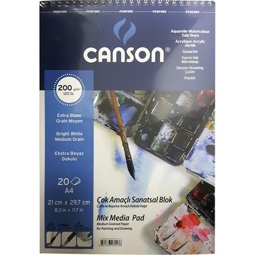 Sanatsal Resim Defterleri Canson Fineface Çok Amaçlı Resim Blok Spiralli 20 Yaprak A4 200gr Satın Al
