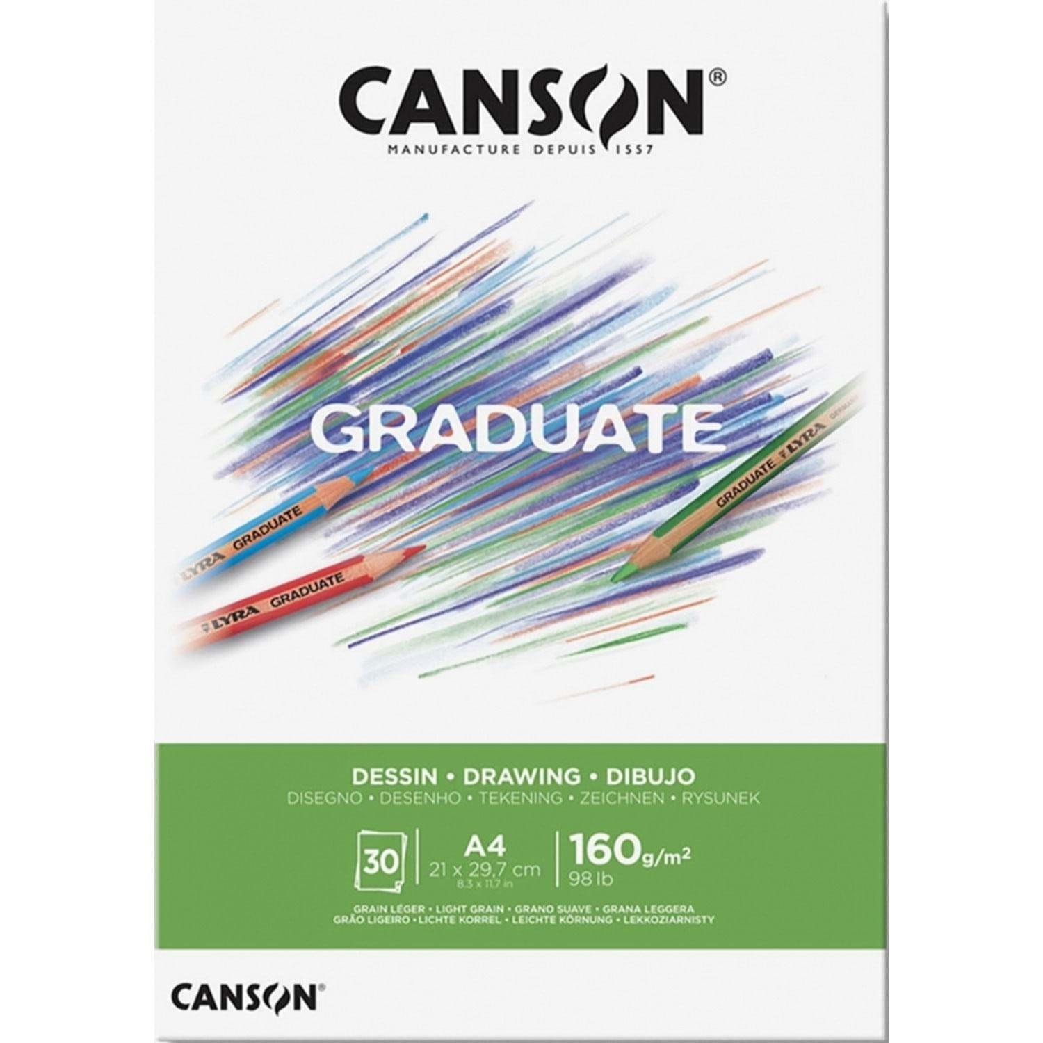 Sanatsal Resim Defterleri Canson Graduate Drawing White Çizim Blok 30 Sayfa A4 160gr Satın Al