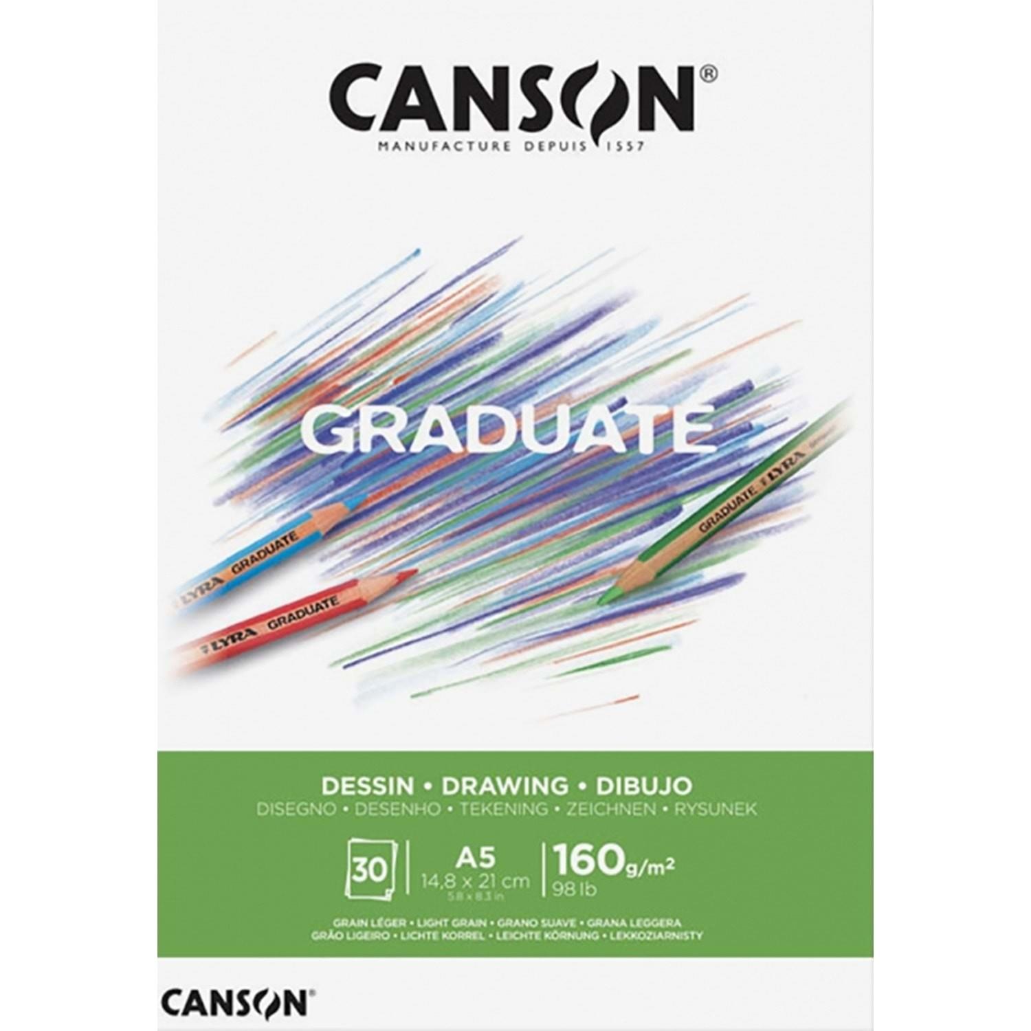 Sanatsal Resim Defterleri Canson Graduate Drawing White Çizim Blok 30 Sayfa A5 160gr Satın Al