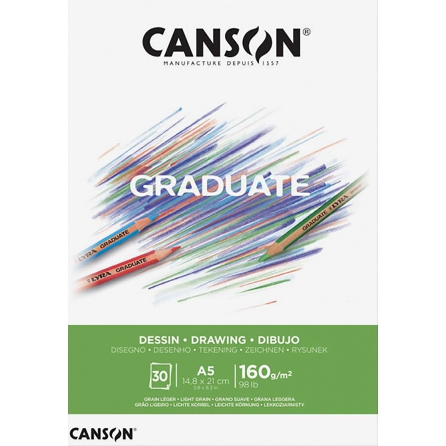 Sanatsal Resim Defterleri Canson Graduate Drawing White Çizim Blok 30 Sayfa A5 160gr Satın Al