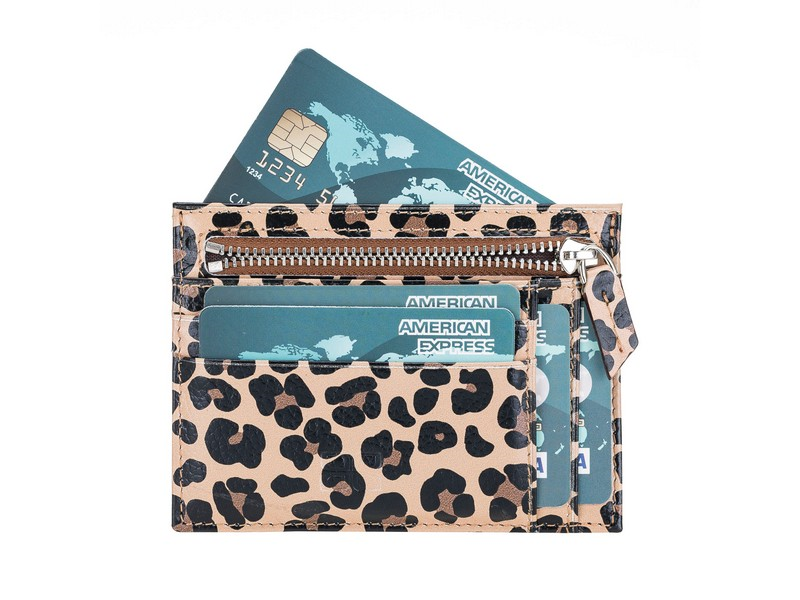 Sırt Çantası Zip Deri Fermuarlı Kartlık ZPCH LEO-NE Leopar Satın Al