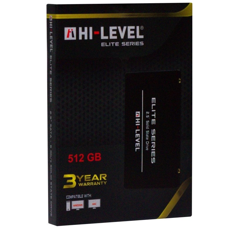 SSD Solid State Drive Hi-Level 512GB Elite HLV-SSD30ELT-512G 560-540MB-s 2.5