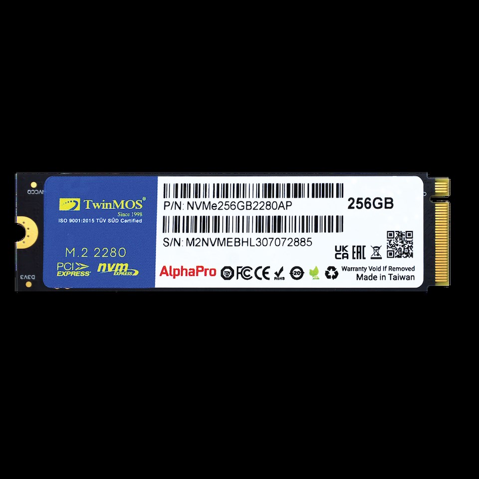 SSD Solid State Drive TwinMOS 256GB NVMe256GB2280AP M.2 PCIe Gen3 NVMe SSD (3600-3250Mb-s) TLC 3DNAND Ssd Disk Satın Al