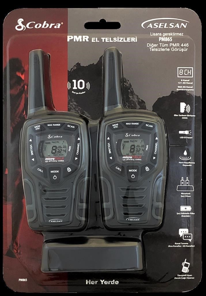 Telsiz Telefonlar ASELSAN PM-865 PMR 2Lİ TELSİZ Satın Al
