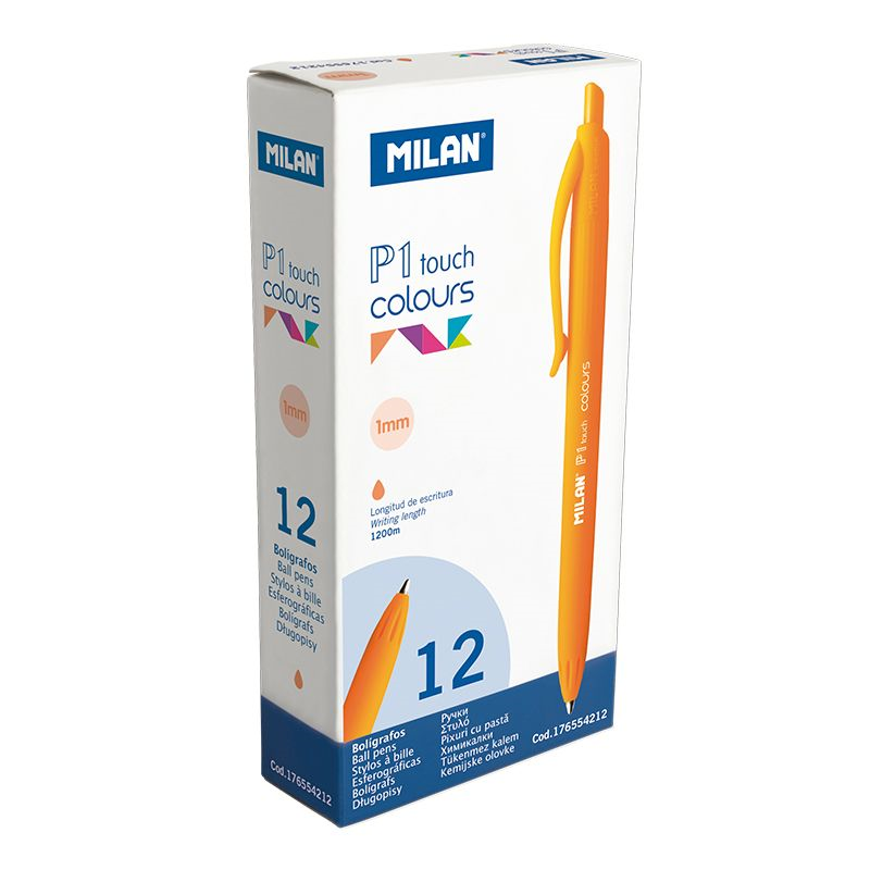 Tükenmez Kalemler MILAN 176554212 P1 TOUCH TURUNCU TÜKENMEZ KALEM - 12ADET Satın Al