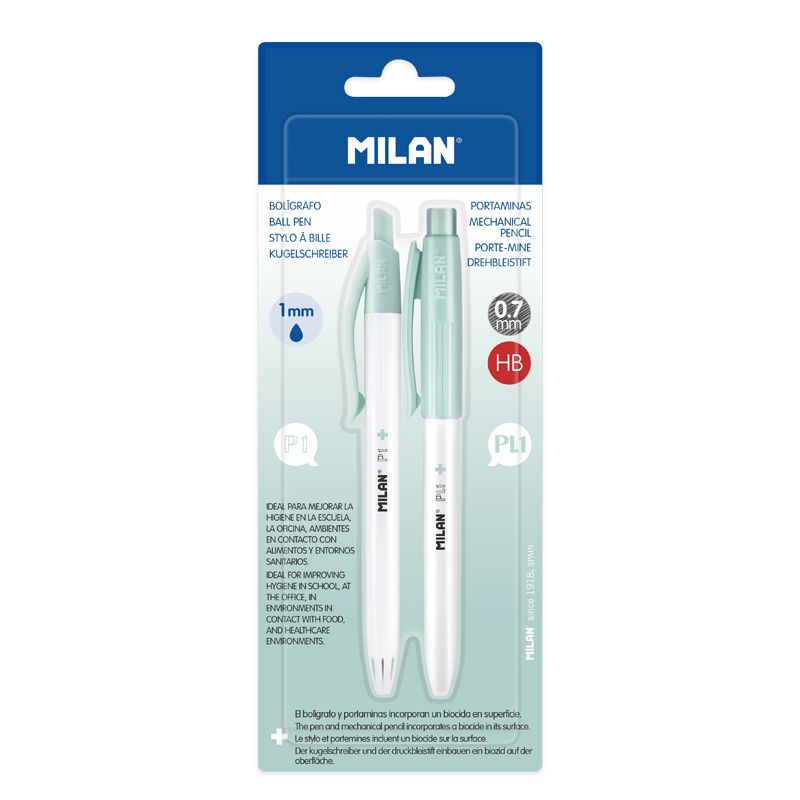 Tükenmez Kalemler MILAN BWM10447IBG P1 MAVİ ANTİBAKTERİYEL TÜKENMEZ + PL1 0,7MM VERSATİL KALEM Satın Al