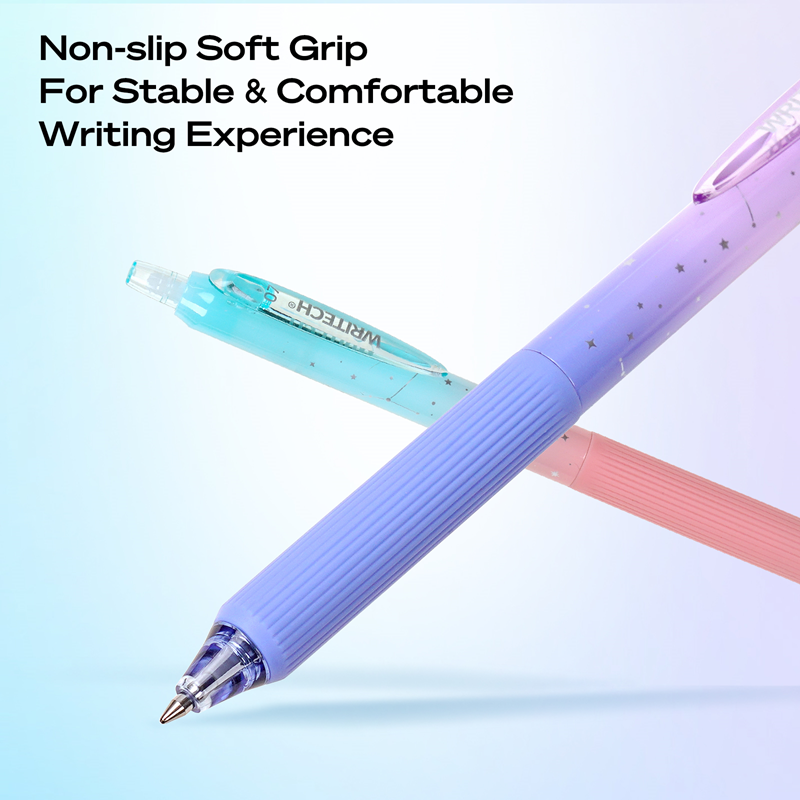 Tükenmez Kalemler WRITECH W-0163 SOFT GRIP NEBULA JEL KALEM - 96'LI STAND Satın Al