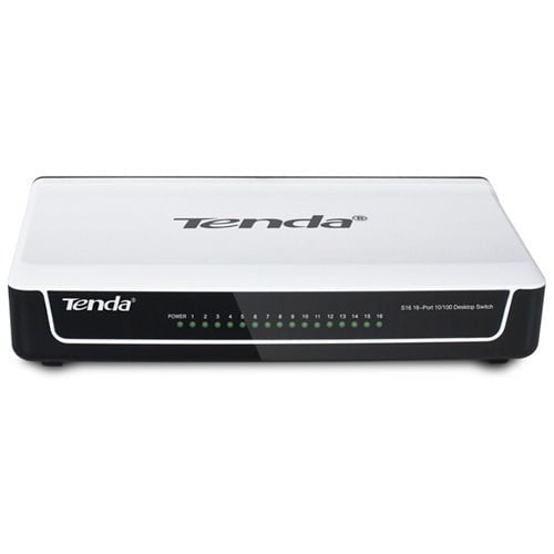 Wireless Adaptörler Tenda S16 16 Port 10-100 Mbps Switch Plastik Kasa Satın Al