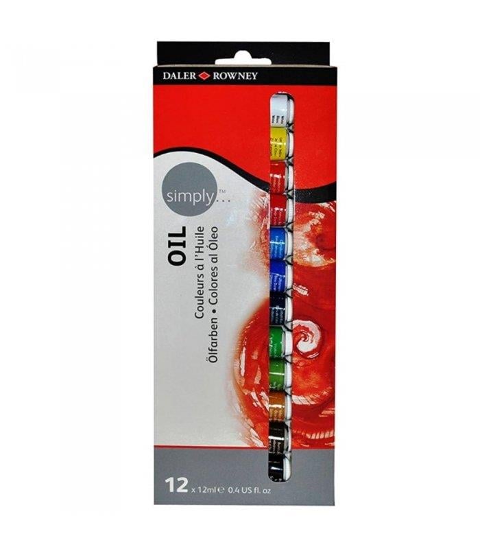 Yağlı Boyalar Daler Rowney Simply Yağlı Boya Seti 12x12ml Satın Al