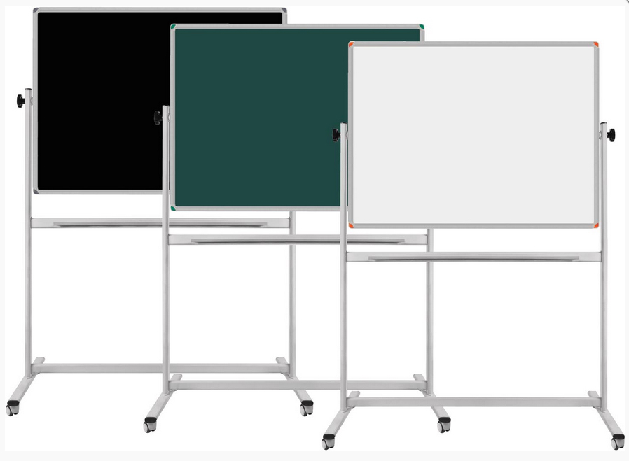 Yazı Tahtaları Panda Emaye Yüzey  360° Dönerli Tekerlekli Yazı Tahtası PAN 533 Beyaz 120x140 Satın Al