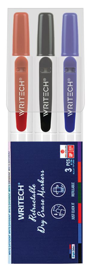 Yazı Tahtası Kalemleri WRITECH W-709 BASMALI TAHTA KALEMİ - 3'LÜ SET Satın Al