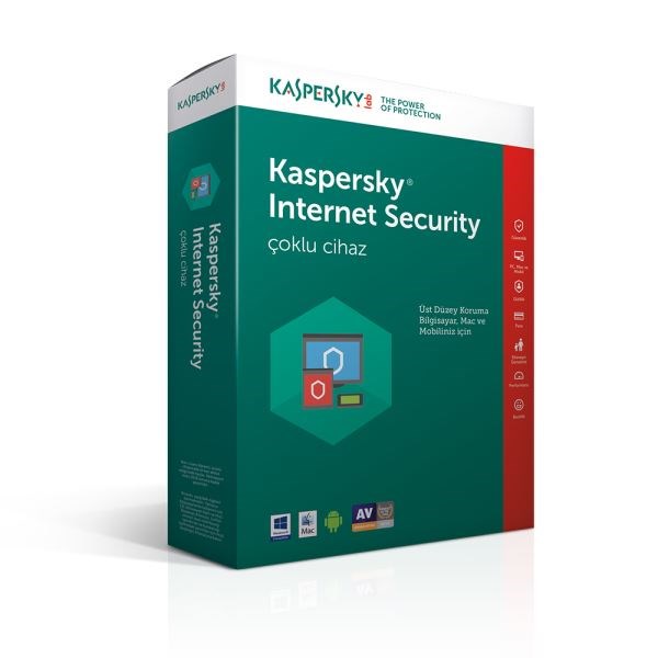 Yazılım ve Antivirüs Programları Kaspersky Internet Security 4 Kullanıcı 1 Yıl Satın Al