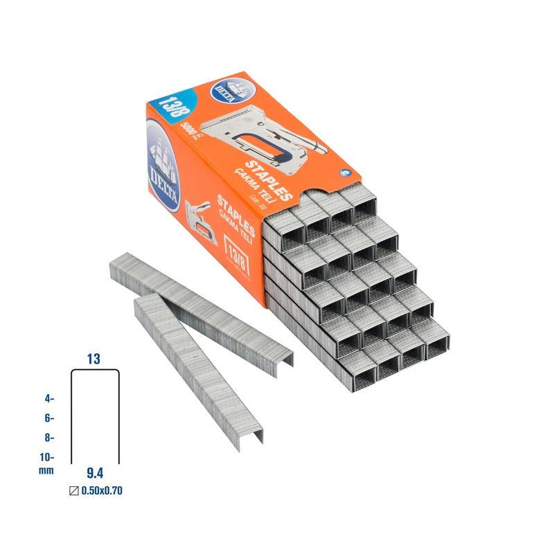 Zımba Teli Delta 302 Zımba Teli Çakma No:13/8 5000'li Paket Satın Al