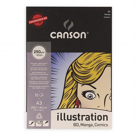 Sanatsal Resim Defterleri Canson Cancomic&Manga İllüstrasyon Blok 12 Sayfa A3 250gr Satın Al