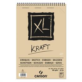 Sanatsal Resim Defterleri Canson Kraft XL Sketch ve Eskiz Blok Spiralli 60 Sf A4 90gr Satın Al