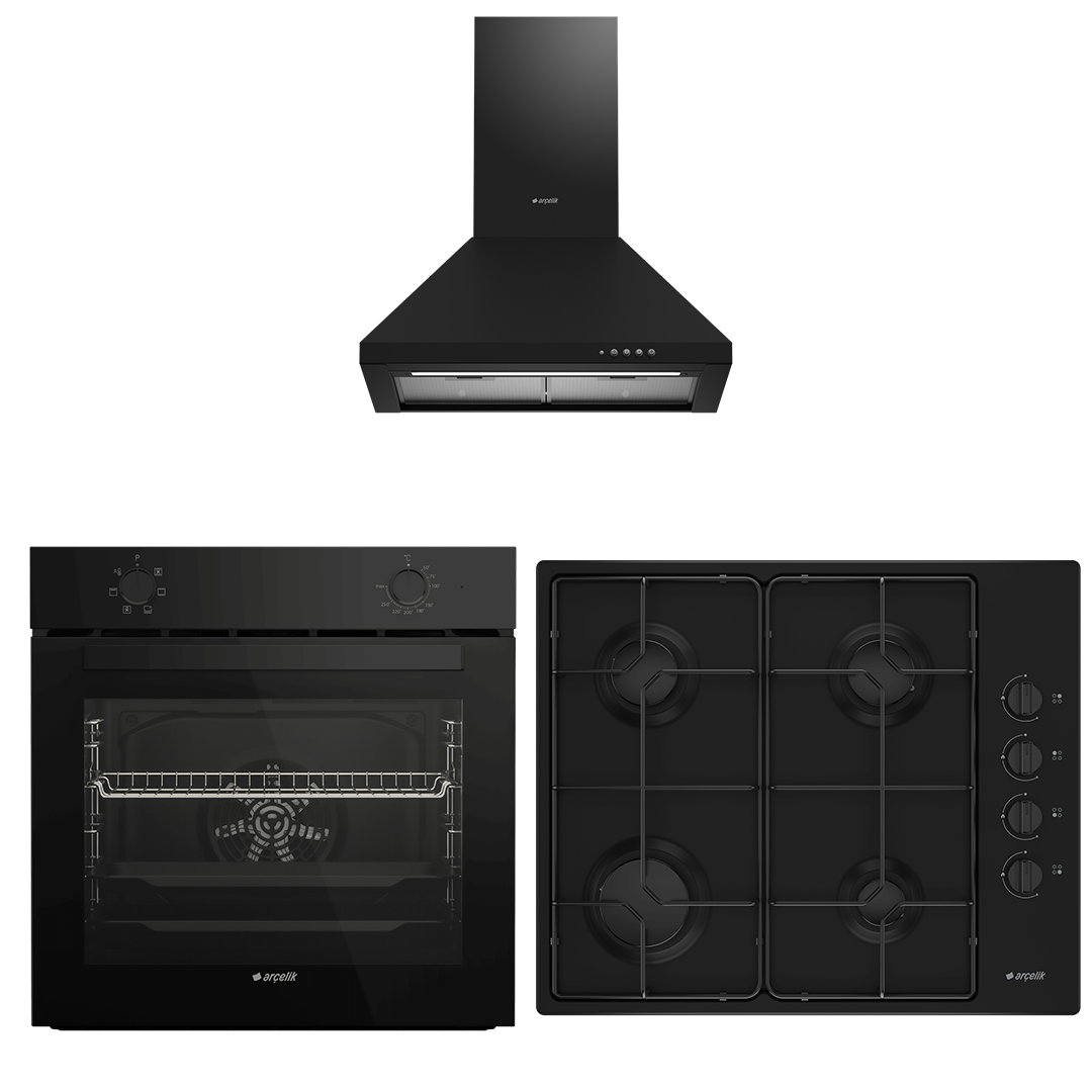 ARÇELİK SİYAH EKONOMİK SET (AFM 130 S - OMD D 611 ES - P 27 YS)