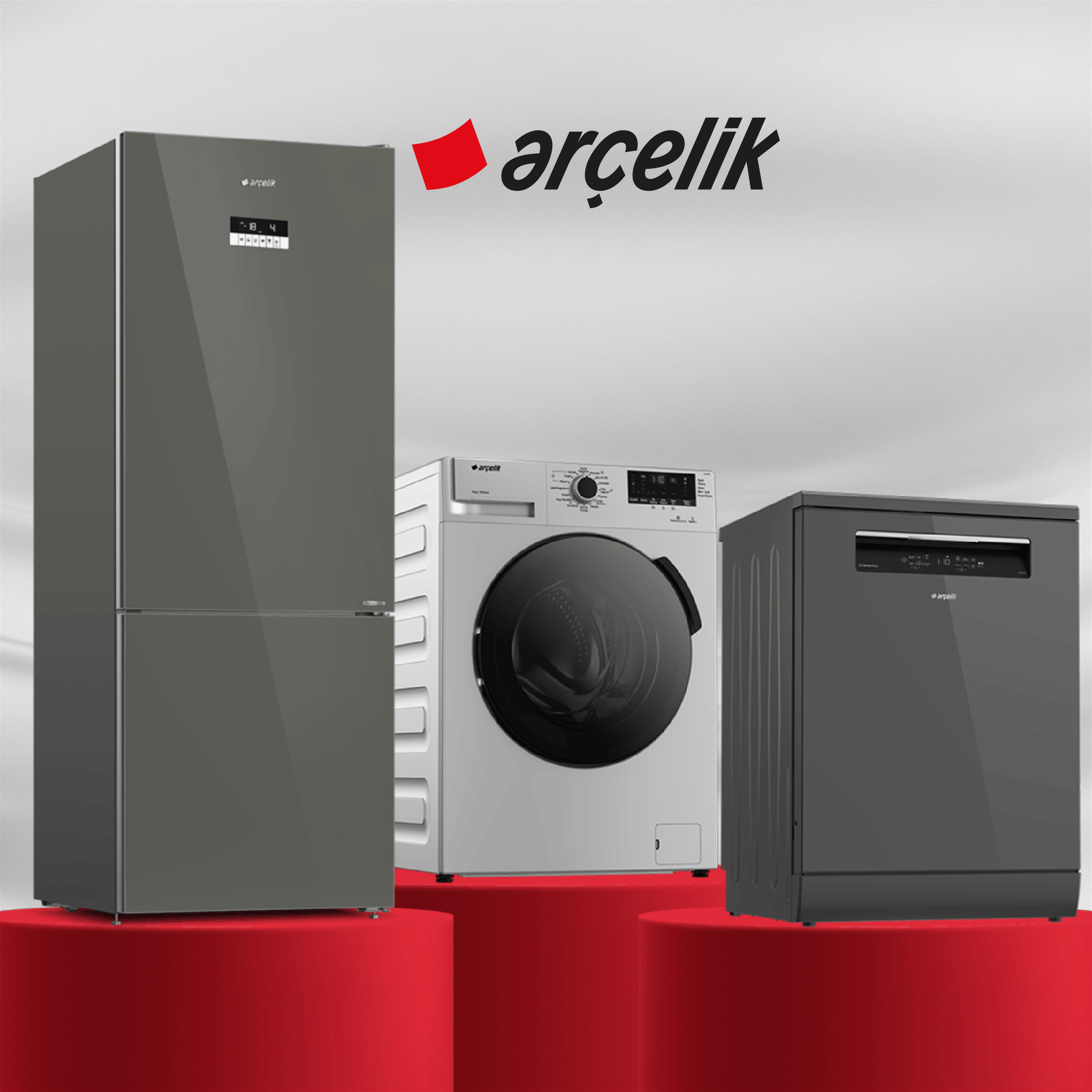 Arçelik Gri Cam Çeyiz Seti