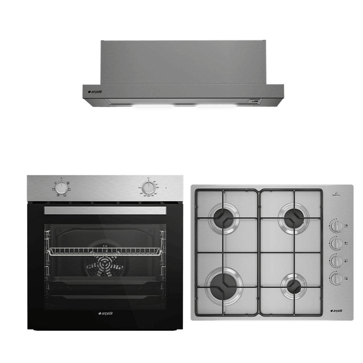 Arçelik Ankastre Ekonomik Set DG (P 180 TI - AFM 130 I - OMD D 611 EI)