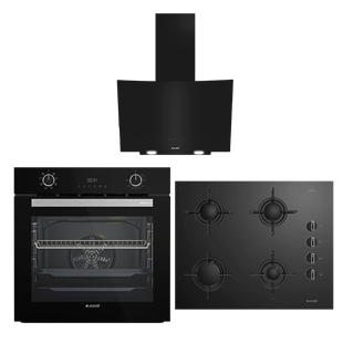 Arçelik Siyah Ankastre Cam Set (AFC 340 S - OCD T 651 ES - P 12 YES)