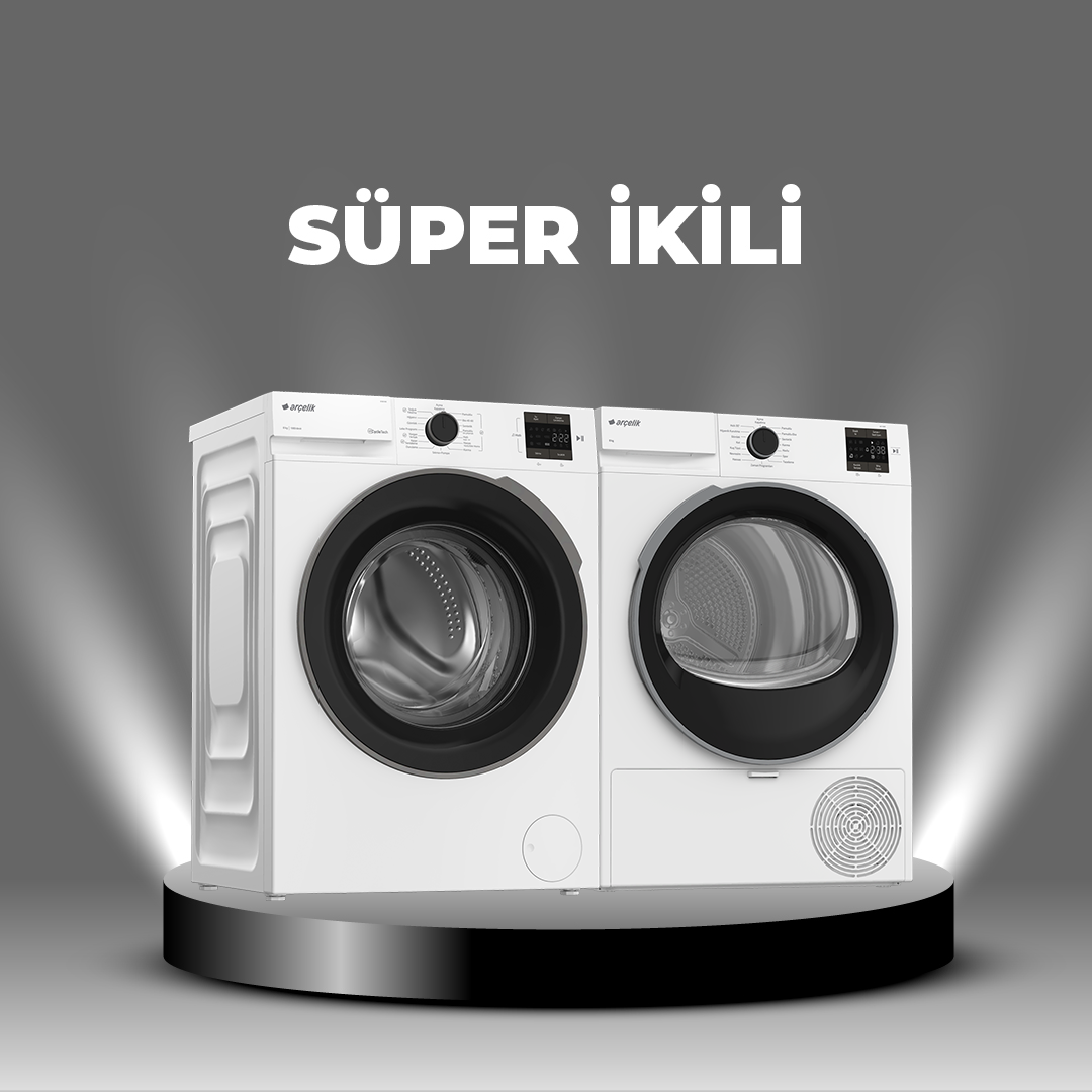 Arçelik Çamaşır & Kurutma Makinesi Paketi 17 (8100 MX - 801 KMX)