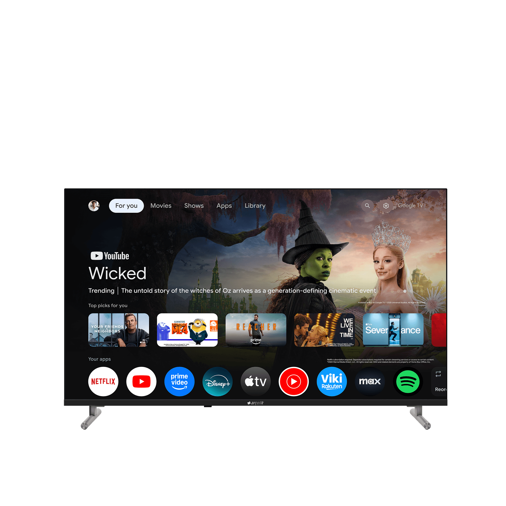 Arçelik 7 Serisi 43'' UHD Google TV - A 743 C Smart TV