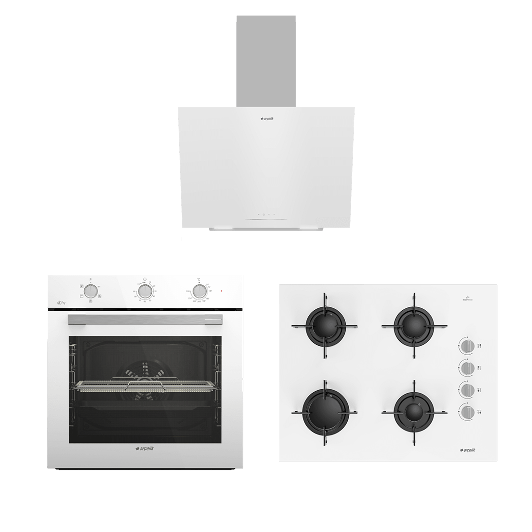 Arçelik Yeni Nesil Ankastre Set 1 (AFC 231 B - ADE 604 B - OCD T 651 EB)