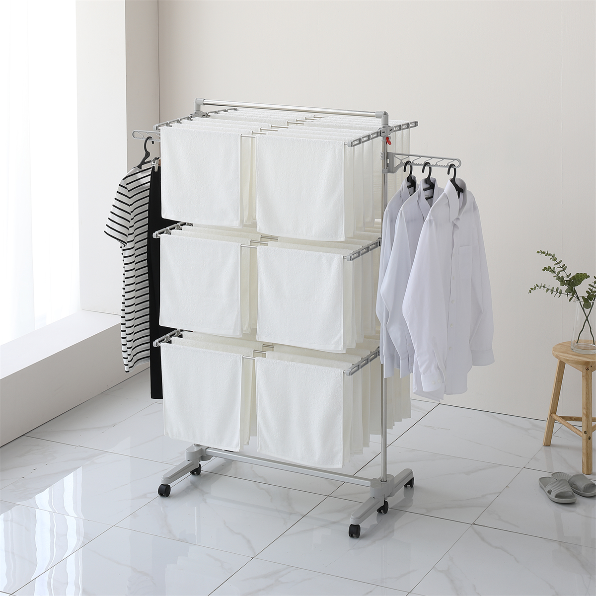 Ceraware Silver Lüks Çamaşır Kurutmalık 3 Katlı - Arçelik Beyaz Eşya